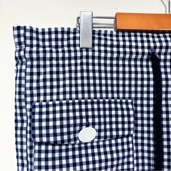 ZARA  Blue & white checkered skirt - Picture 2 of 6